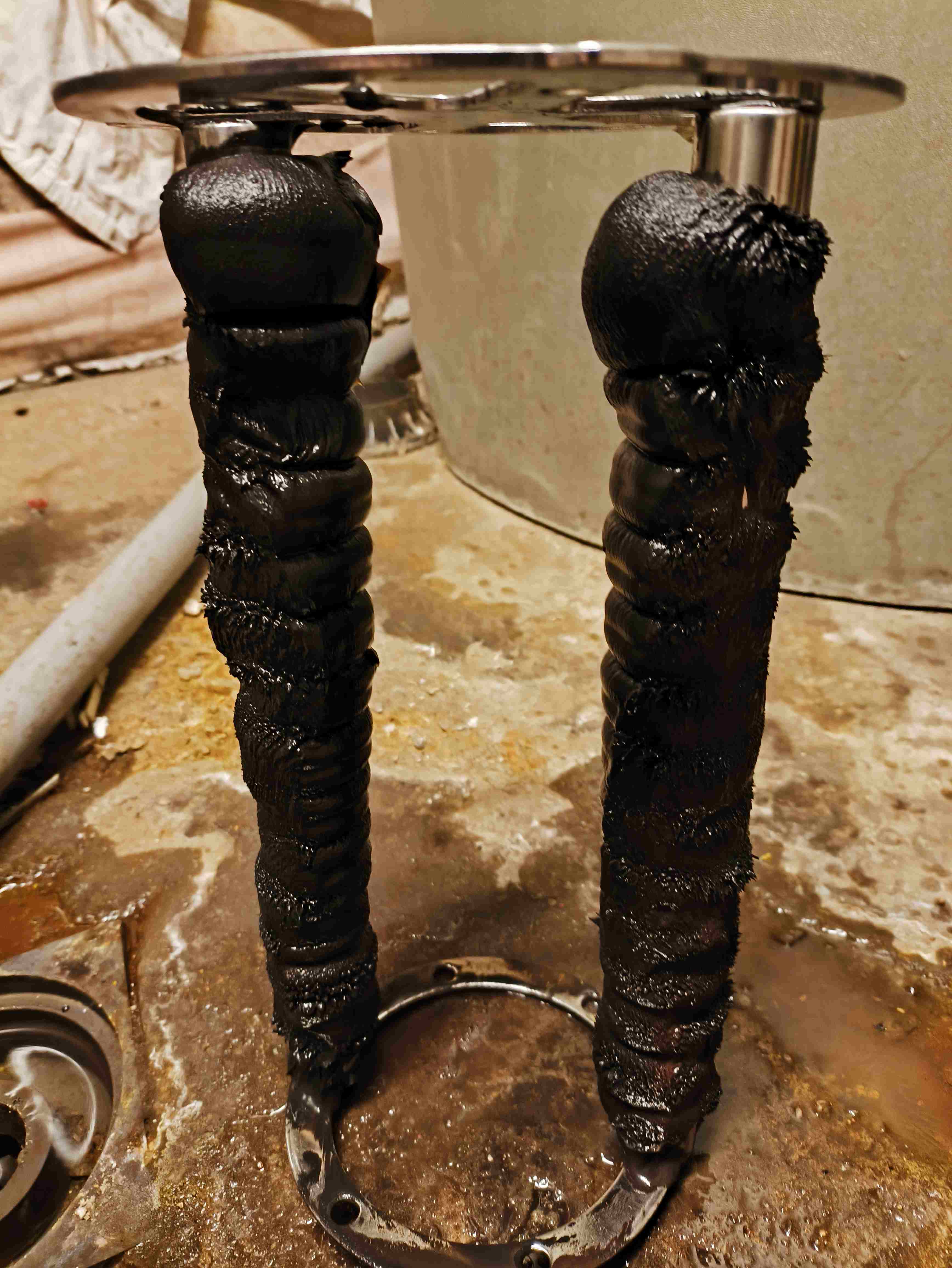 Boue d'un immeuble collectif en chaufferie